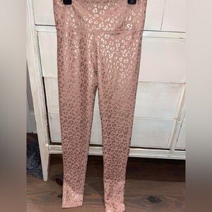 Mono B Pink Leopard Print Leggings